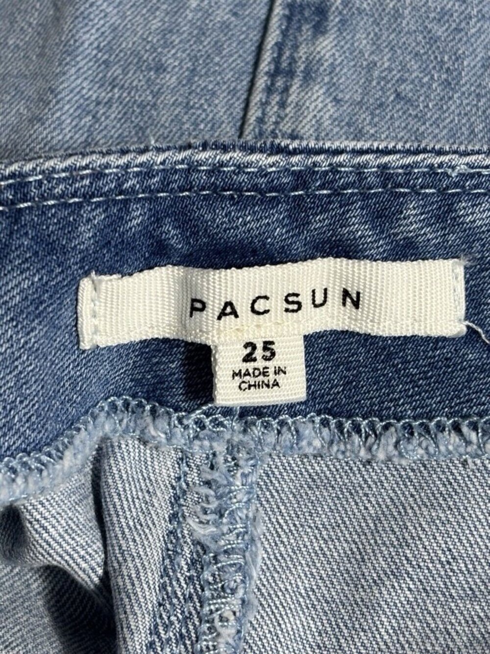 Pacsun Los Angeles Skirt Womens Size 25 Blue Denim Mini - Picture 3 of 5